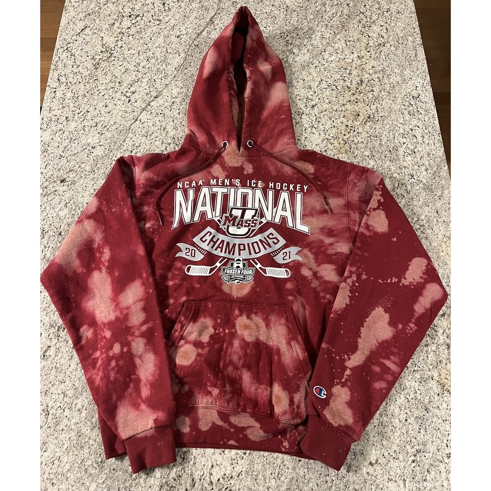 Umass Hockey Champion Hooded Sweatshirt Small  NCAA National Champions 2021